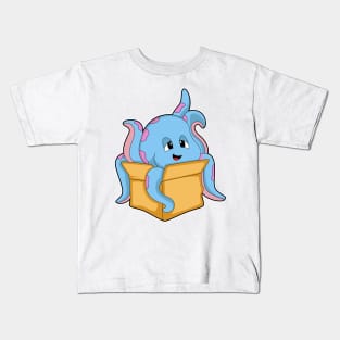 Octopus with Packet Kids T-Shirt